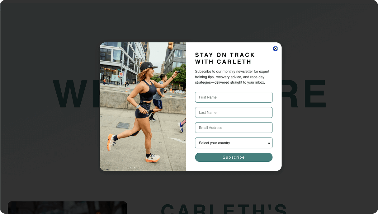 Subscribe form
