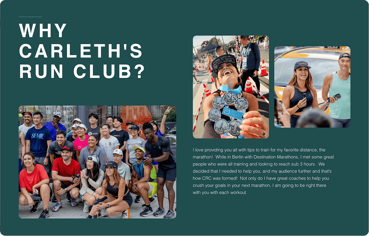 Image showing a section about the club