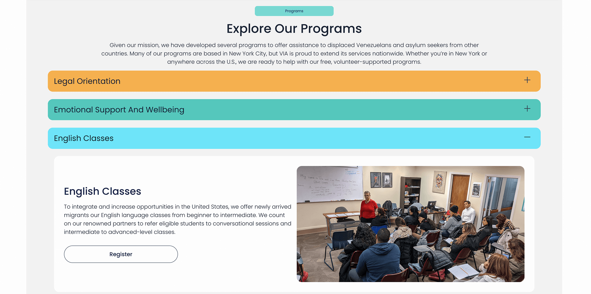 Programs Section